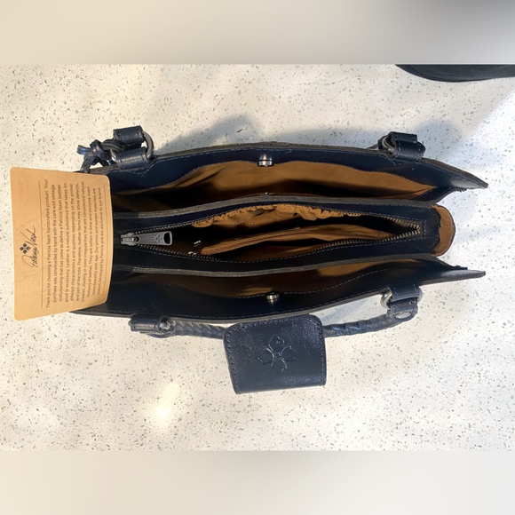 Patricia Nash Blue Floral Shoulder Bag - Picture 3 of 6